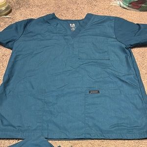 Dagacci Uniforms Blue Professional Scrub Top and Pants